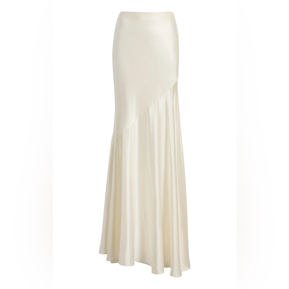 CINQ À SEPT Carter Silk Trumpet Skirt